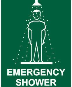 Emergency Shower Sign