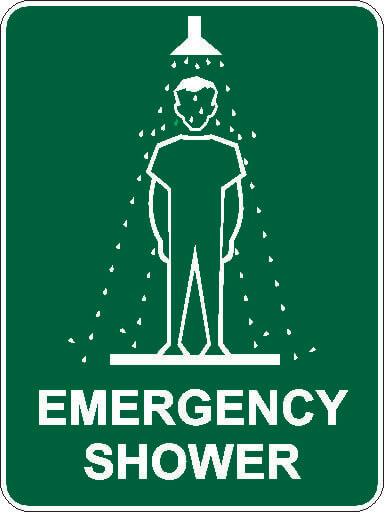 Emergency Shower Sign