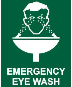 Emergency Eye Wash Sign