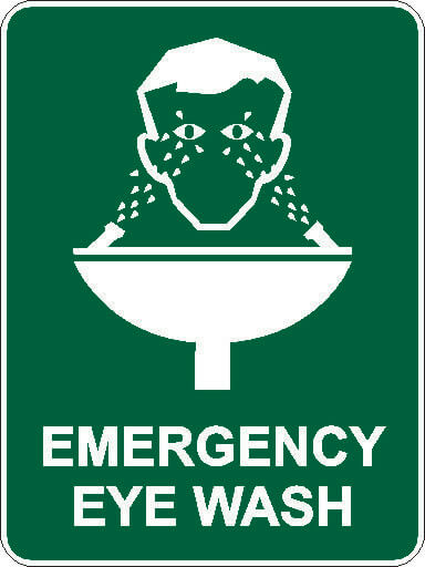 Emergency Eye Wash Sign