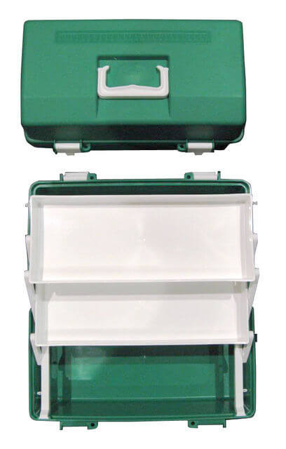 First Aid Kit Green 2 Tray