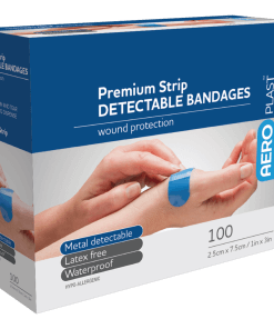 Blue Metal Detetable Strips (Box 100)