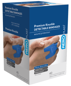 Blue Metal Detectable Knuckle (Box 40)