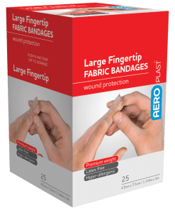 Fabric Plasters Fingertip 25