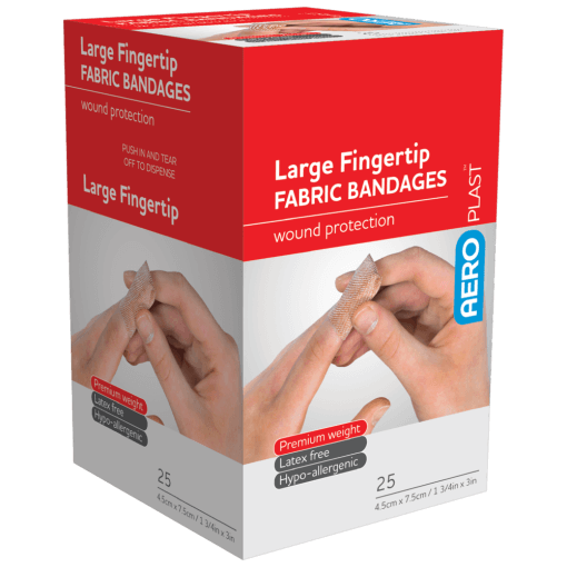Fabric Plasters Fingertip 25