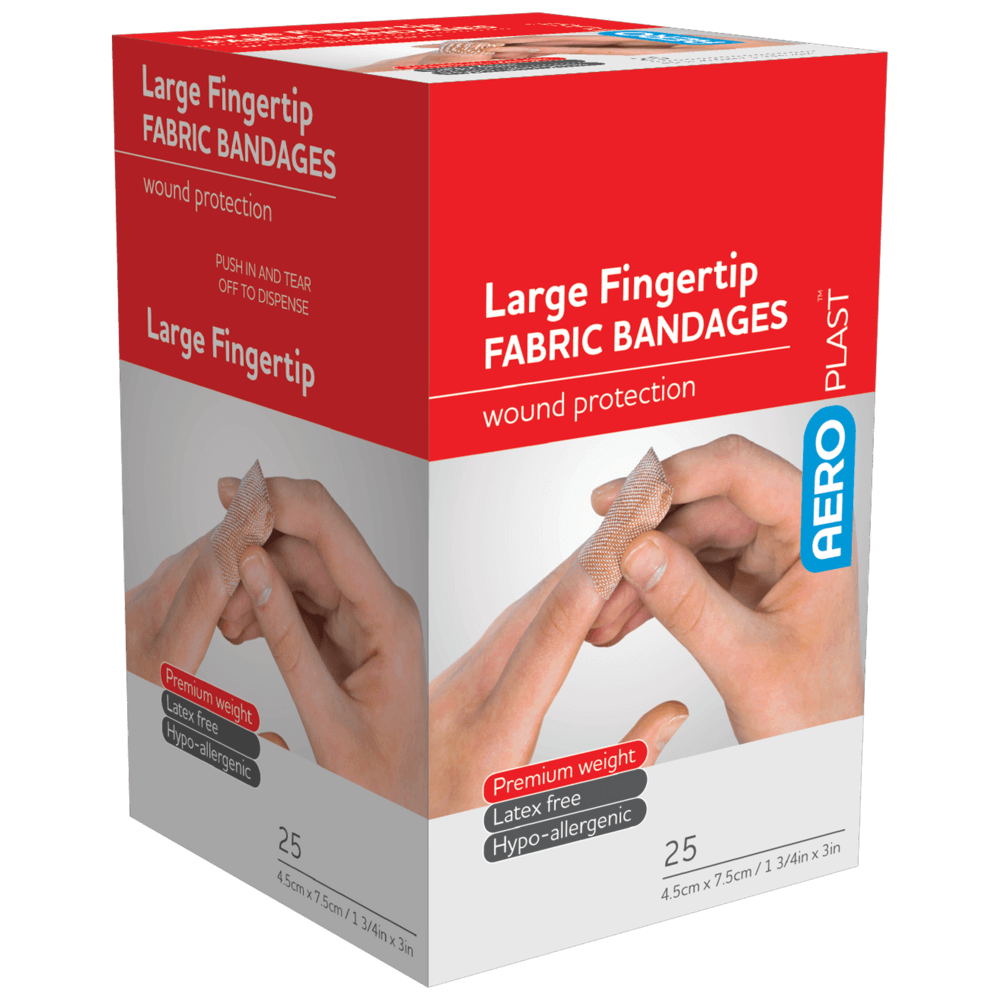Fabric Plasters Fingertip 25